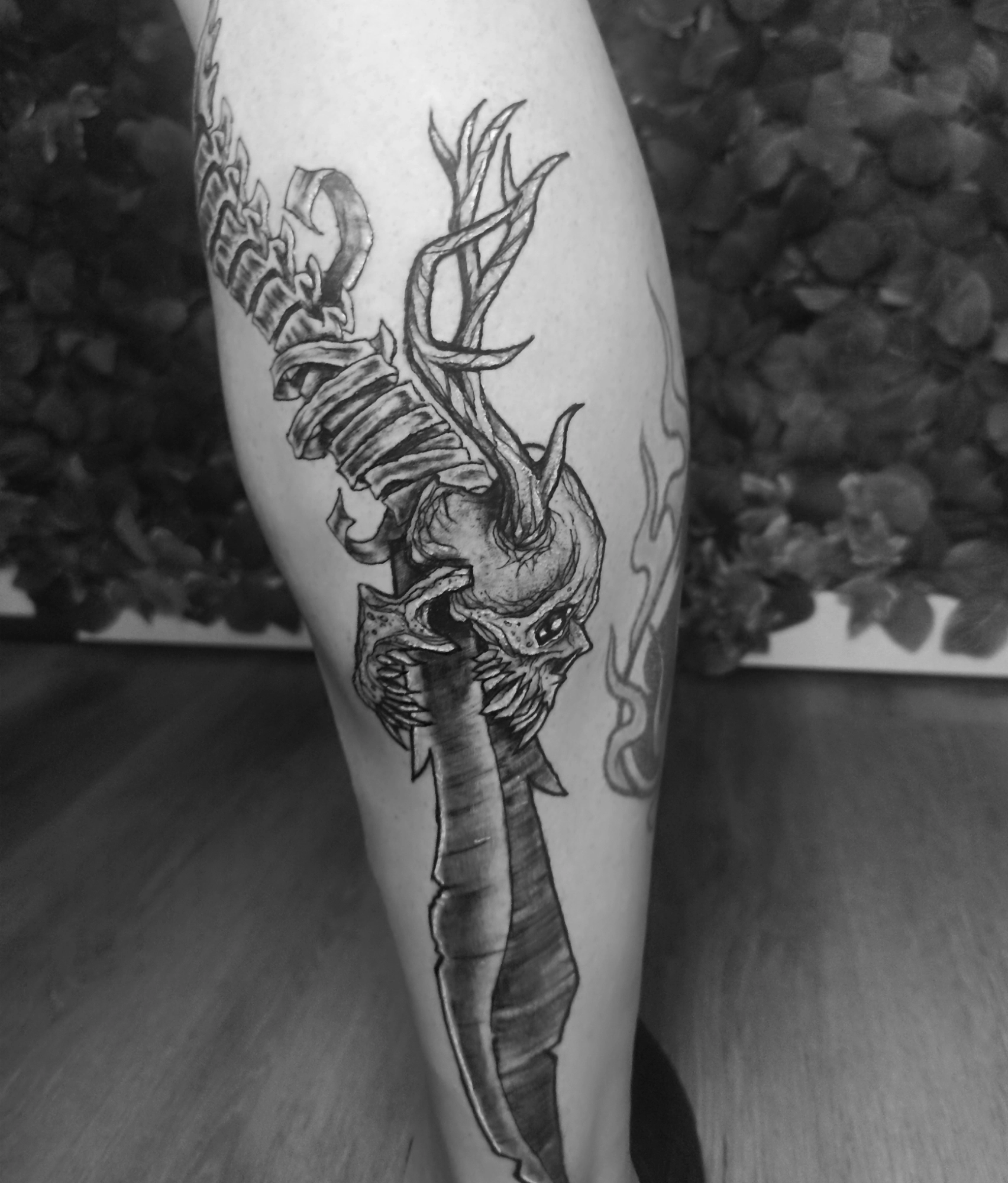 Tattoo Espada y Calavera